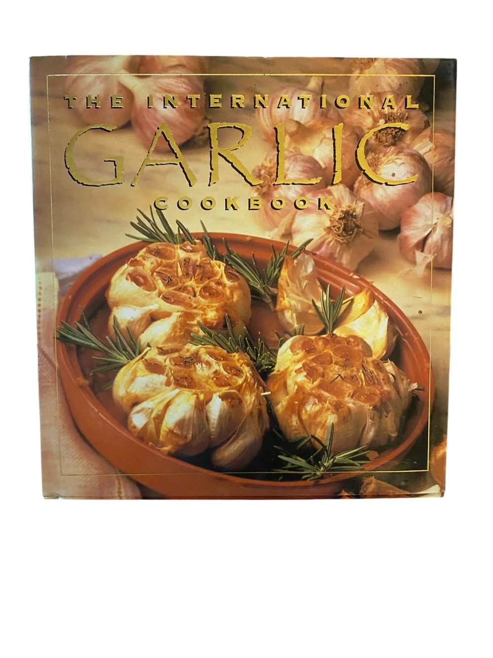 vintage 90s International Garlic Cookbook Cream Garlic Cover